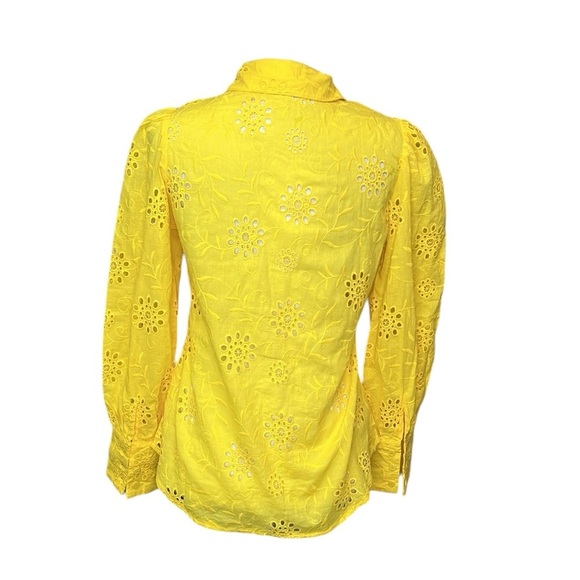 Boston Proper Eyelet Victoria Drama Sleeve Blouse - Picture 4 of 7